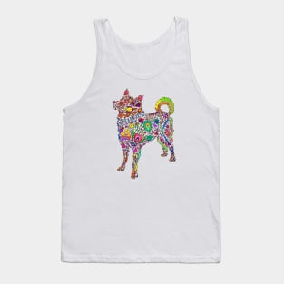 Dog of Flowers Tank Top